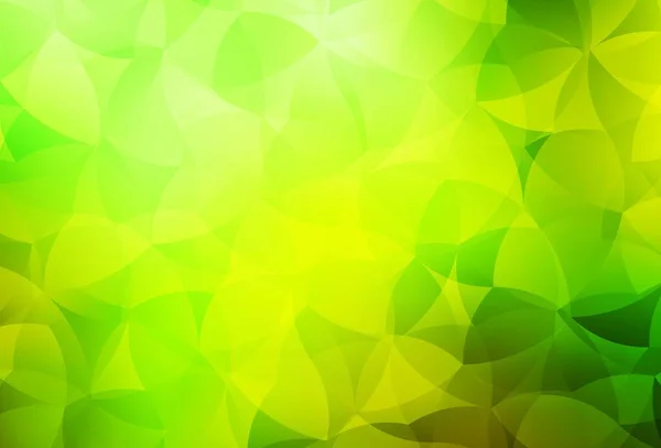 Светло Зеленая Желтая Векторная Текстура Различными Формами Простая Красочная Иллюстрация — стоковый вектор