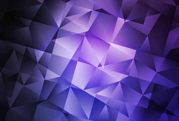 Dark Purple Vektor Polygon Abstrakten Hintergrund Glitzernde Abstrakte Illustration Mit — Stockvektor