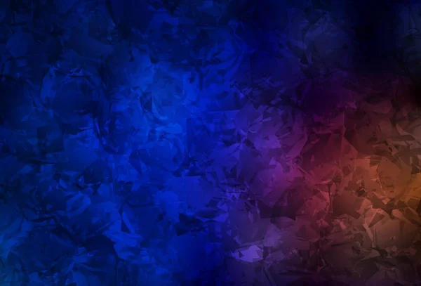 Темно Синий Красный Векторный Природный Фон Цветами Творческая Иллюстрация Размытом — стоковый вектор
