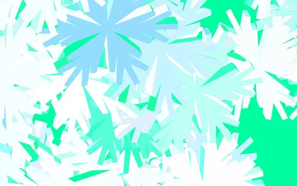 ライトブルー 緑のベクトルの抽象的な背景の木 ドードルスタイルの花の抽象的なイラスト ウェブサイト バナーのためのテクスチャパターン — ストックベクタ