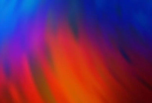 Светло Синий Красный Вектор Размыт Блеском Фоном Абстрактная Красочная Иллюстрация — стоковый вектор