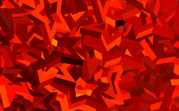 Donker Oranje Vector Patroon Met Kerststerren Glitter Abstracte Illustratie Met — Stockvector