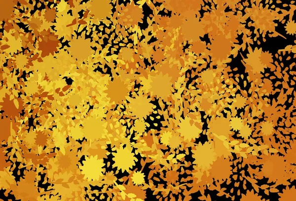 Шаблон Вектора Темно Оранжевого Цвета Хаотичными Формами Иллюстрация Красочными Градиентными — стоковый вектор