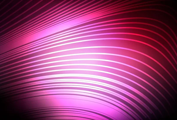 Sötét Rózsaszín Vektor Háttér Stright Csíkok Színes Ragyogó Illusztráció Vonalakkal — Stock Vector