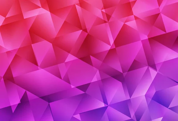 Violet Clair Polygone Vectoriel Rose Fond Abstrait Illustration Colorée Dans — Image vectorielle
