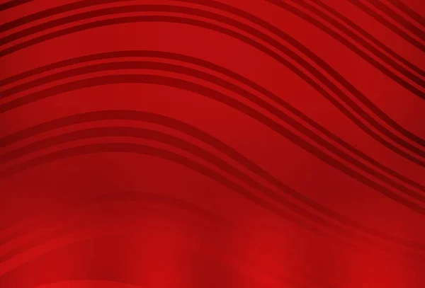 Fondo Vectorial Rojo Claro Con Líneas Curvas Una Elegante Ilustración — Archivo Imágenes Vectoriales