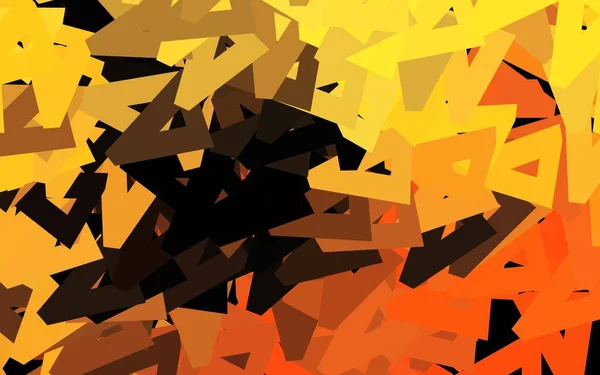 Rozvržení Vektoru Dark Orange Přímkami Trojúhelníky Krásná Ilustrace Trojúhelníky Přírodním — Stockový vektor