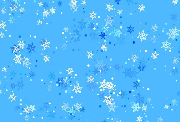 Lichtpaars Vector Patroon Met Kerst Sneeuwvlokken Kleurrijk Decoratief Design Kerststijl — Stockvector