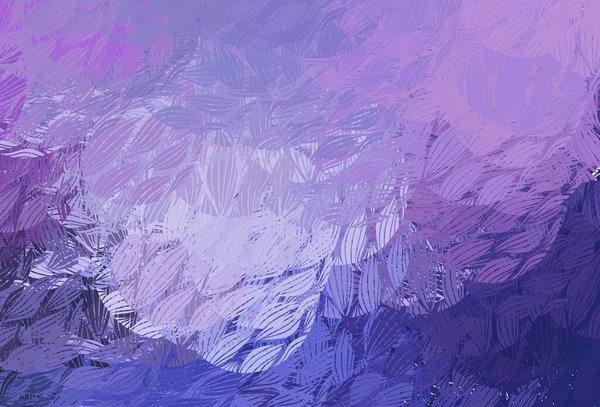 Светло Розовый Синий Векторный Фон Цветами Красочные Хаотические Формы Градиентом — стоковый вектор