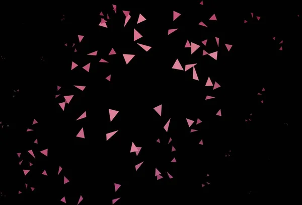 濃いピンクのベクトルの背景と多角形のスタイル カラフルな三角形のセットでイラスト 壁紙のためのエレガントなデザイン — ストックベクタ