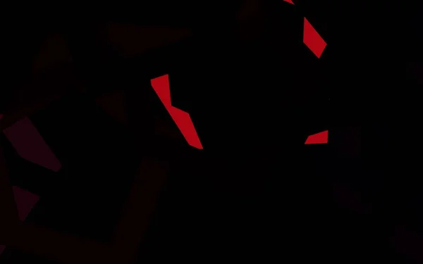 Dunkelroter Vektorhintergrund Mit Einer Reihe Von Sechsecken Illustration Mit Einer — Stockvektor