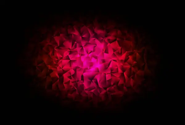 Dark Pink Vector Abstract Mosaic Backdrop Colorful Abstract Illustration Triangles — Stock Vector