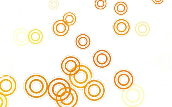 Patrón Vectorial Naranja Claro Con Esferas Ilustración Abstracta Moderna Con — Vector de stock