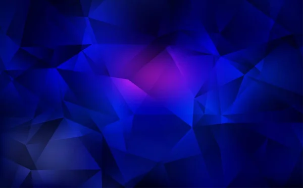 Tmavá Růžová Modrá Vektorová Abstraktní Polygonální Šablona Vzorek Mnohoúhelníkovými Tvary — Stockový vektor