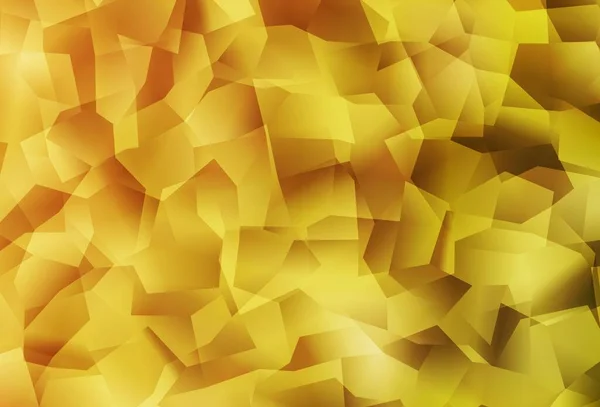 Шаблон Тёмно Жёлтого Векторного Треугольника Красочная Иллюстрация Абстрактном Стиле Треугольниками — стоковый вектор