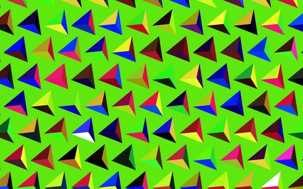 Dunkle Mehrfarbige Vektortextur Mit Dreieckigem Stil Schöne Illustration Mit Dreiecken — Stockvektor