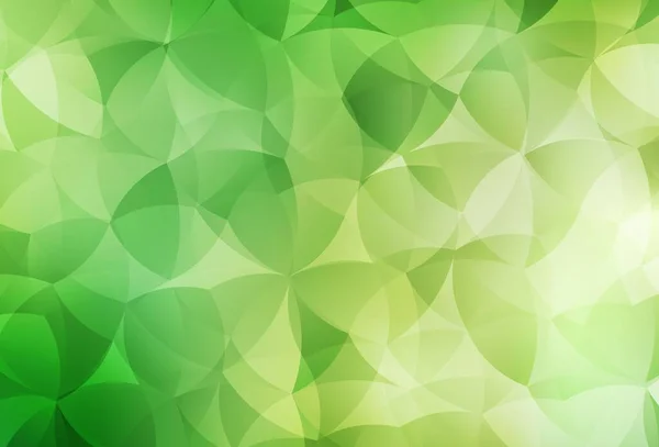Světle Zelená Žlutý Vektor Zářící Trojúhelníkovým Pozadím Kreativní Geometrická Ilustrace — Stockový vektor