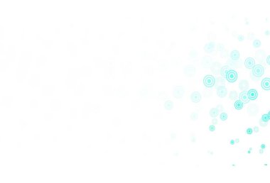 Noktalı açık yeşil vektör arkaplanı. Bulanık yağmur damlaları olan soyut bir çizim. Poster ve web siteleri için tasarım.