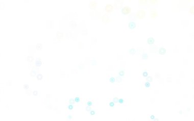 Light Blue, Yellow vector layout with circle shapes. Blurred decorative design in abstract style with bubbles. New template for your brand book.