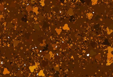 Karmaşık şekilli hafif turuncu vektör şablonu. Renkli rastgele şekillerle modern soyut illüstrasyon. Kartvizitiniz için modern tasarım.