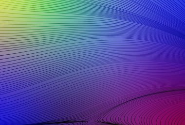 Light Multicolor vector background with wry lines. A circumflex abstract illustration with gradient. Pattern for your design.