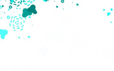 Karmaşık şekilli açık yeşil vektör şablonu. Modern tarzda değişen renkli kaotik formlar. Kartvizitiniz için modern tasarım.