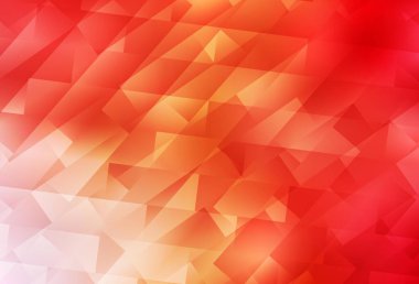 Açık Kırmızı, eşkenar dörtgenli sarı vektör arkaplan. Dikdörtgenleri ve kareleri olan güzel bir çizim. İniş sayfası için modern şablon.