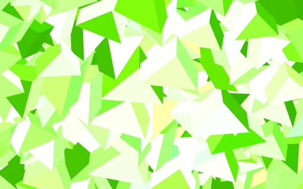Светло Зеленый Векторный Узор Многоугольным Стилем Современная Абстрактная Иллюстрация Красочными — стоковый вектор