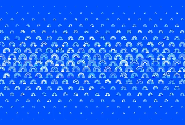 Світло Blue Векторний Фон Веселковими Символами Барвистий Дизайн Абстрактному Стилі — стоковий вектор
