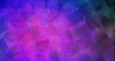 4K çokgen şekilli çok renkli video döngüsü. Gradyanı olan modern soyut animasyon. Mobil uygulamalar için şarjör  