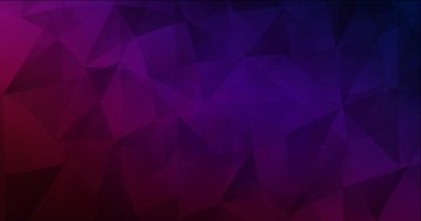 4K çokgen şekilli çok renkli video döngüsü. Gradyanı olan modern soyut animasyon. Mobil uygulamalar için şarjör  