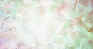 4K çokgen şekilli çok renkli video döngüsü. Gradyanı olan modern soyut animasyon. Mobil uygulamalar için şarjör  