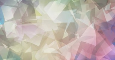 4K çokgen şekilli çok renkli video döngüsü. Gradyanı olan modern soyut animasyon. Mobil uygulamalar için şarjör 