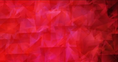 4K çokgen şekilli çok renkli video döngüsü. Gradyanı olan modern soyut animasyon. Mobil uygulamalar için şarjör  