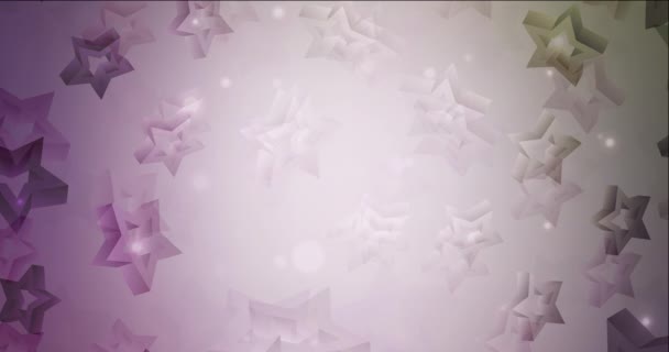 Петля Разноцветное Видео Звездами Современная Абстрактная Анимация Градиентом Клип Мобильных — стоковое видео