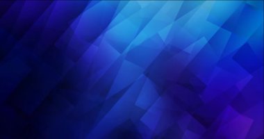 4K çokgen şekilli çok renkli video döngüsü. Gradyanı olan modern soyut animasyon. Mobil uygulamalar için şarjör  