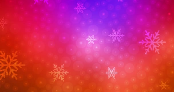 Bucle Vídeo Multicolor Con Tema Navidad Animación Abstracta Moderna Con — Vídeo de stock