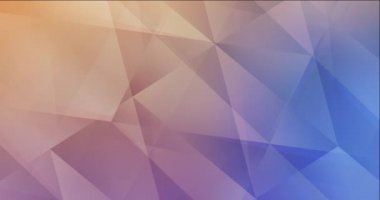 4K çokgen şekilli çok renkli video döngüsü. Gradyanı olan modern soyut animasyon. Mobil uygulamalar için şarjör  