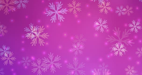 Loop Video Multicolore Con Tema Natale Animazione Astratta Moderna Con — Video Stock