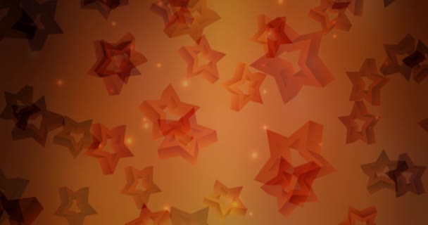 Bucle Vídeo Multicolor Con Estrellas Animación Abstracta Moderna Con Gradiente — Vídeo de stock