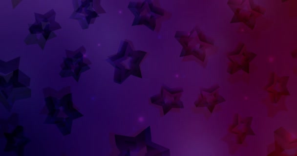 Петля Темно Фиолетовый Розовый Видео Звездами Современная Абстрактная Анимация Градиентом — стоковое видео