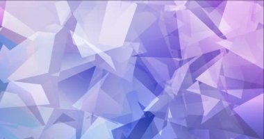 Açık pembe 4K döngü, çokgen malzemeli mavi video.