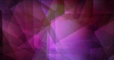 4K koyu pembe, sarı çokgen akış videosu.
