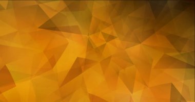 4K çokgen malzemelerle koyu turuncu video döngüsü.