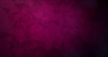 4K çokgen malzemelerle koyu pembe video döngüsü.