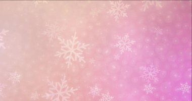 4K açık pembe, sarı video görüntüleri Yeni Yıl tarzında.