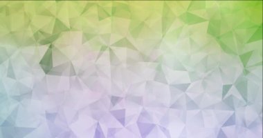 4K açık pembe, çokgen şekilli yeşil video.