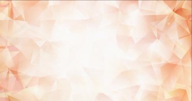 Açık turuncu çokgen video örneği 4K döngüsü.