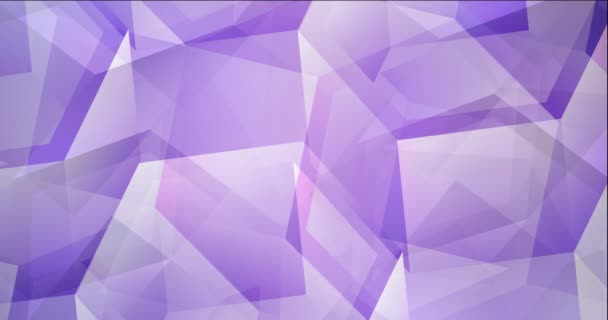 4K looping luz púrpura video con formas hexagonales. — Vídeo de stock