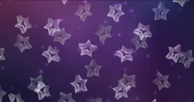 4K yapraklı koyu mor görüntü döngüsü.